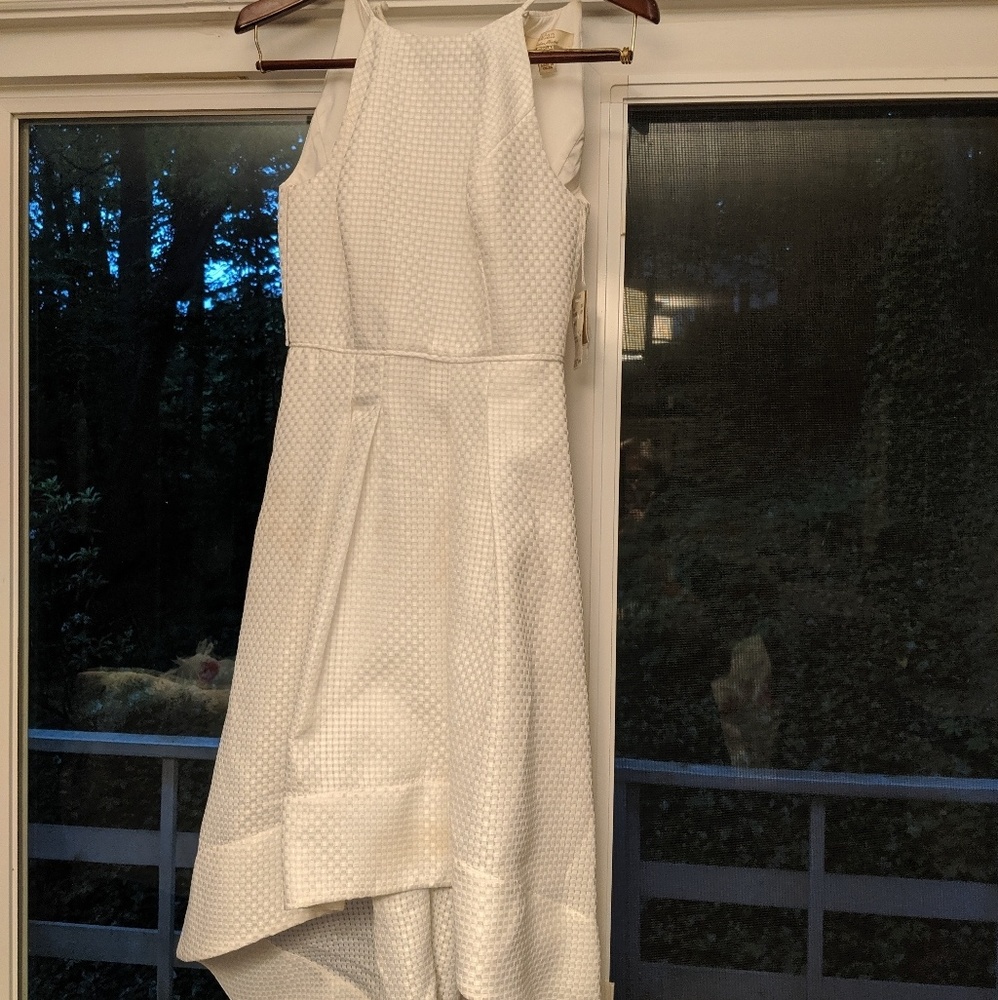 White High Low Dress